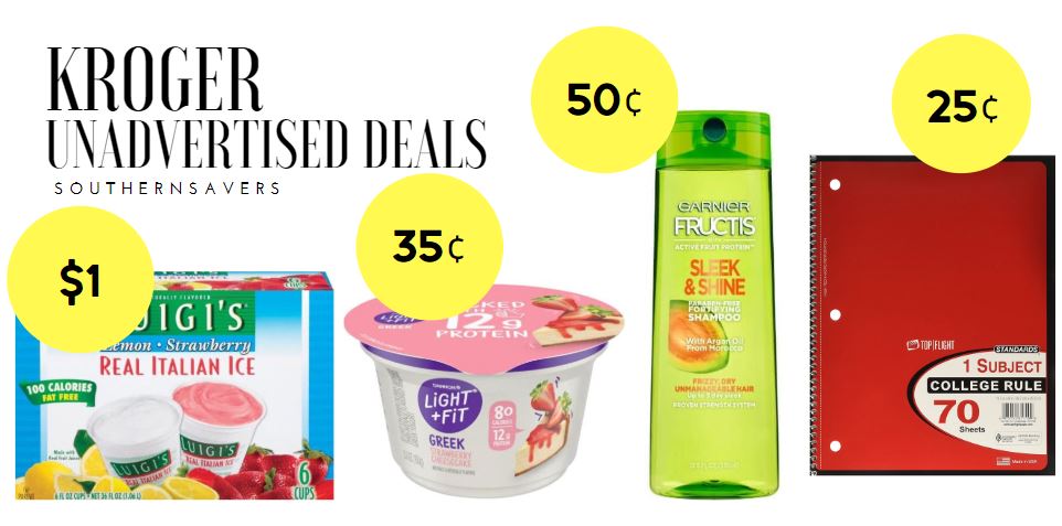 kroger unadvertised deals