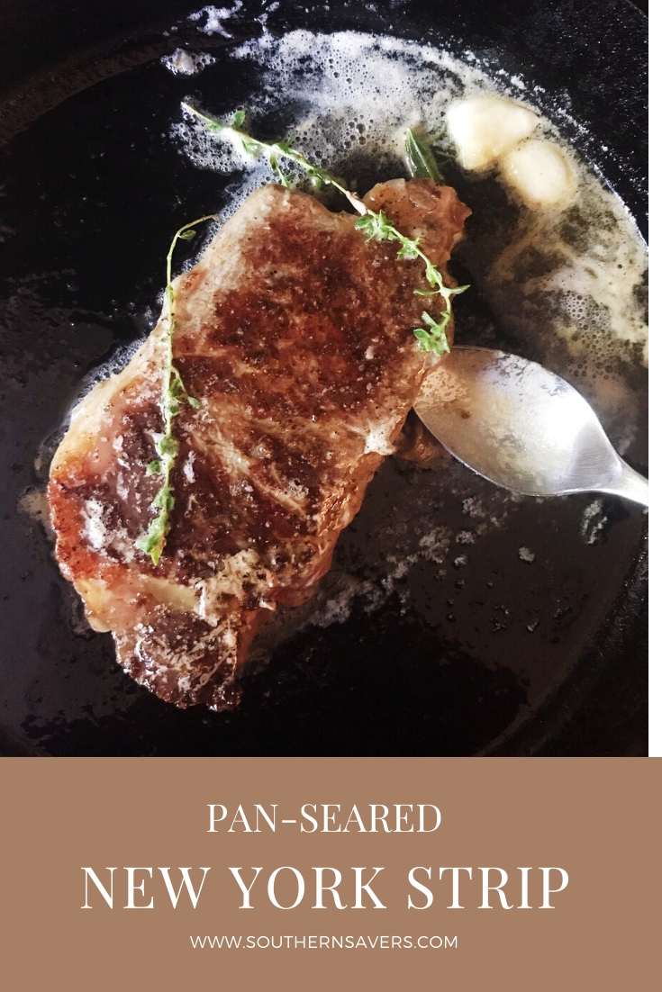 pan-seared new york strip