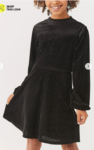 girls velvet dress
