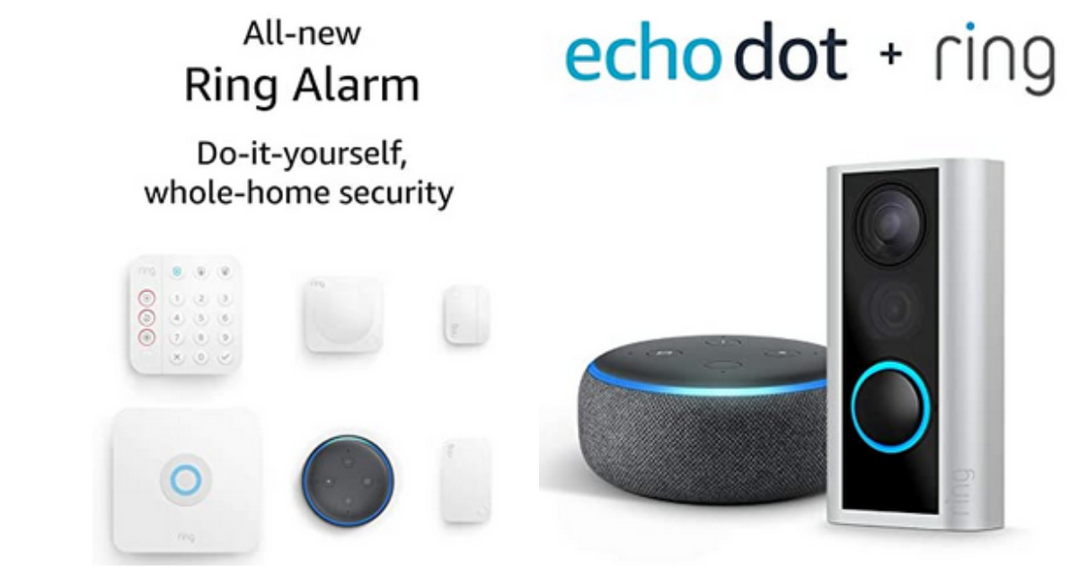 New Ring Alarm 5piece Kit with Free Echo Dot for 159.99 Southern