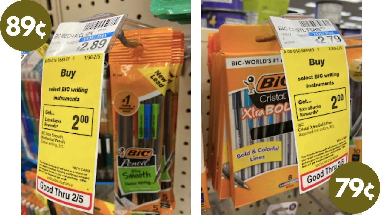 Unadvertised Bic Pen & Mechanical Pencil Deals at CVS Southern Savers