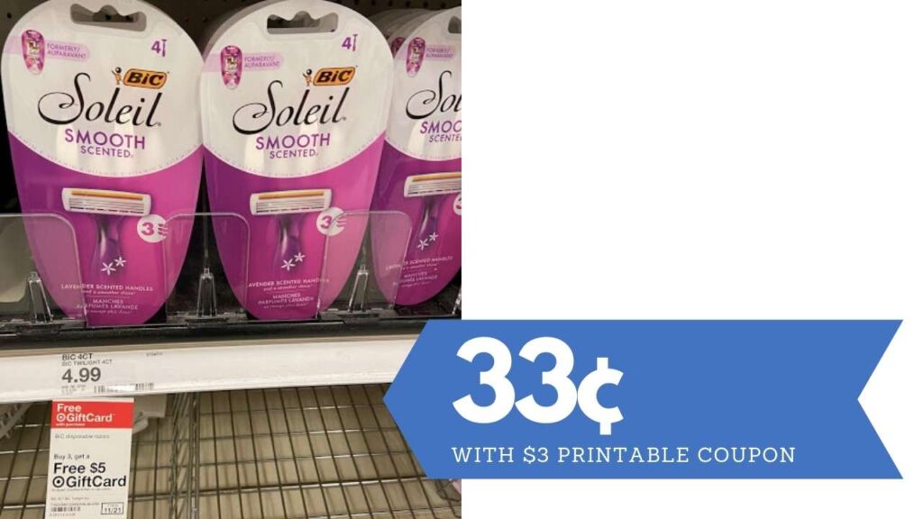 3 Bic Soleil Coupon Get Razors For 33 Southern Savers