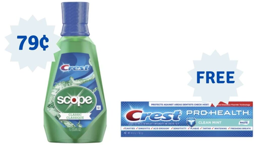 toothpaste and mouthwash