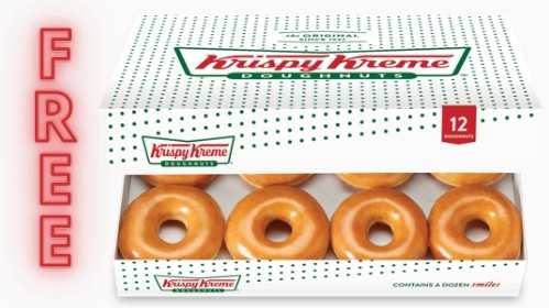 free krispy kreme doughnuts dozen