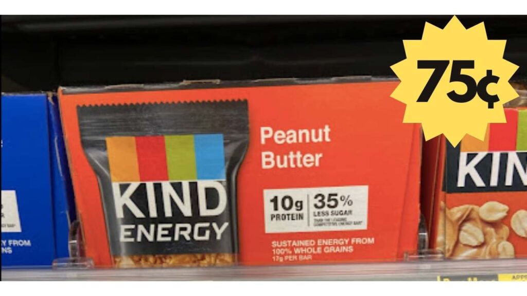 75¢ KIND Energy Bars at Walgreens & Kroger Southern Savers
