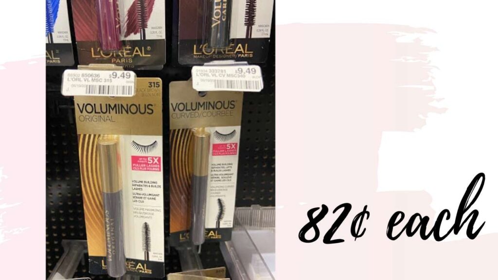 CVS Get 6 L'Oreal Voluminous Masacara for as Low as 82¢ Each Southern Savers