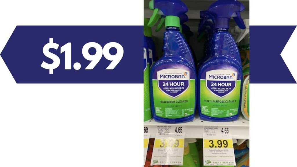 Microban 24 Hour Cleaner for 1.99 at Lowes Foods Southern Savers