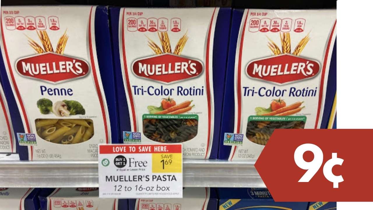 9¢ Mueller’s Pasta at Publix with Stacking Offers Southern Savers