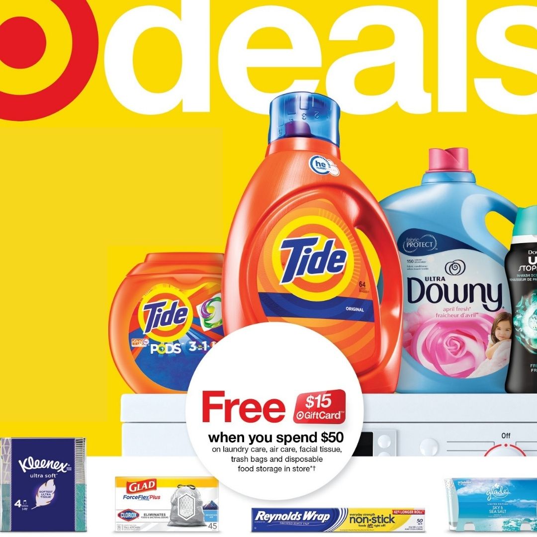 $15 Credit With $50 Household Essentials at  :: Southern Savers