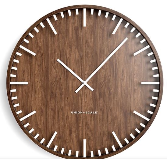 wood clock