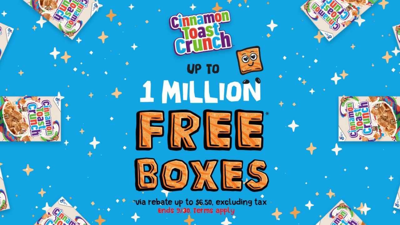 free cinnamon toast crunch