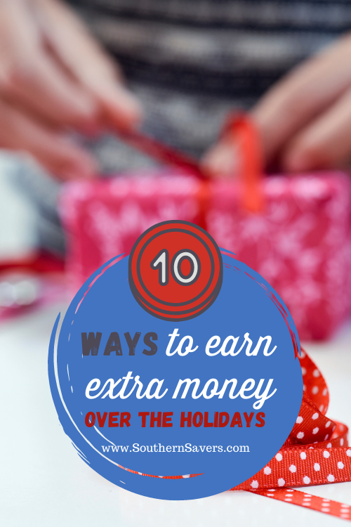 Everybody can use a little extra cash, especially at the holidays. Here are 10 ways to earn extra money over the holidays so you can meet your budget!