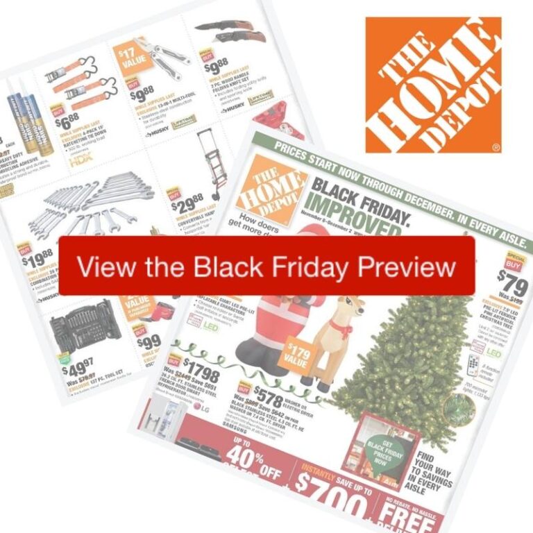 2020 Home Depot Black Friday Ad Southern Savers