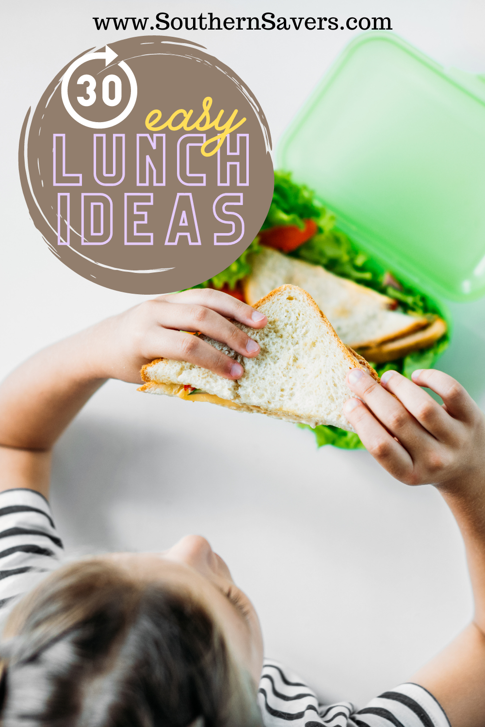 It's easy to get stuck in a rut with lunch, so here are 30 easy ideas to inspire you if you're tired of eating the same old things!