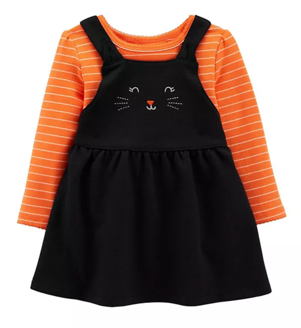carter's kitty jumper set