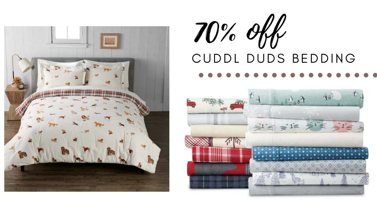 Cuddl Duds Flannel Comforter Sets Just $43 Shipped (Reg. $215) + Sherpa  Blanket Just $12!