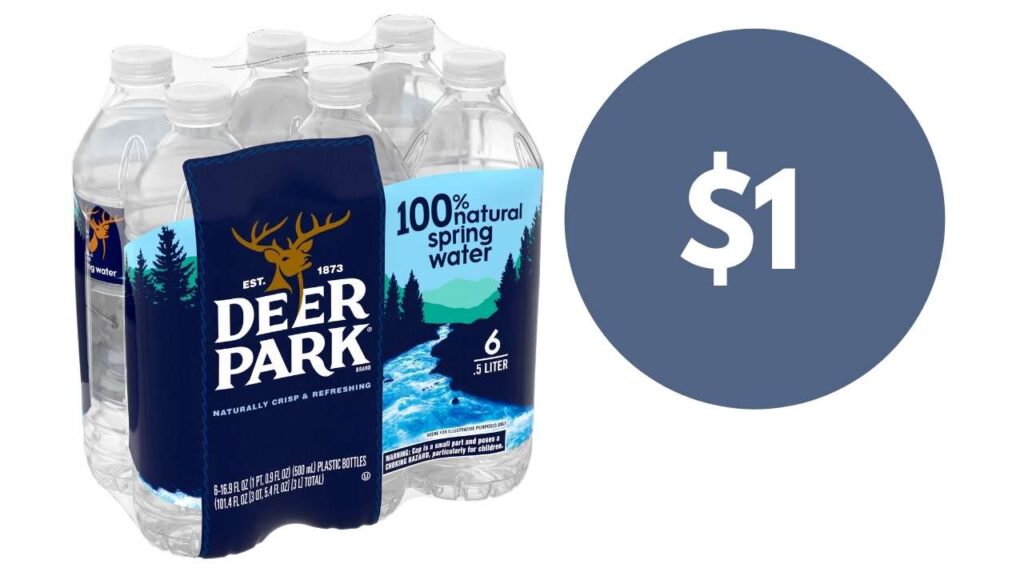 New Deer Park Printable Coupon 6Pack of Spring Water for 1