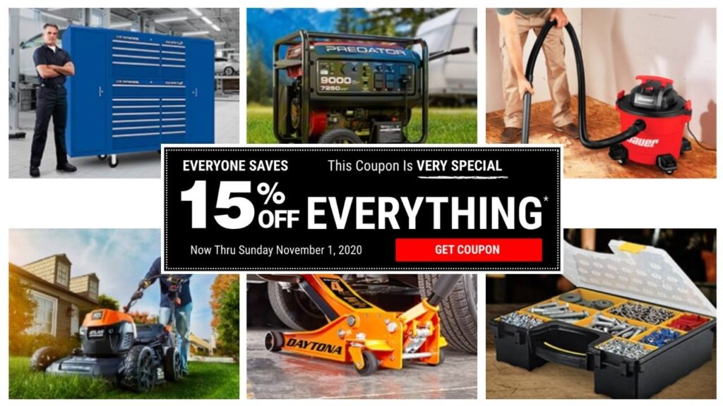 15 off Harbor Freight With No Exclusions Southern Savers