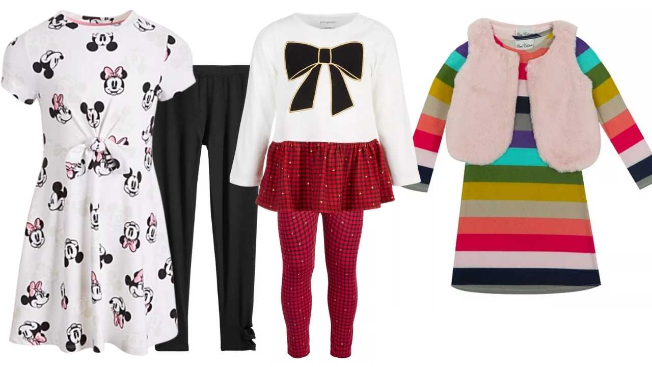 macys girls dresses and leggings