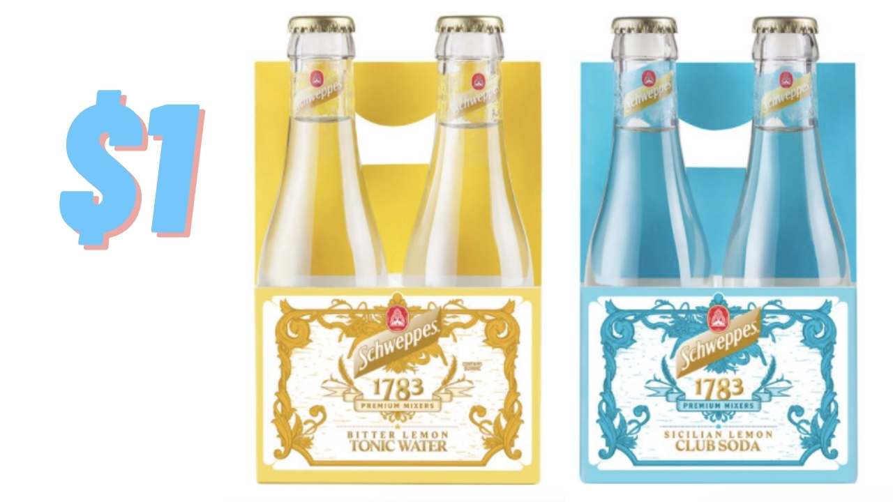Schweppes Coupon | 4-Ct Premium Mixers for $1 :: Southern Savers