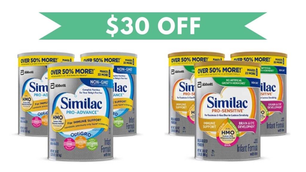Amazon Coupon 30 Off Similac Formula 3Packs Southern Savers