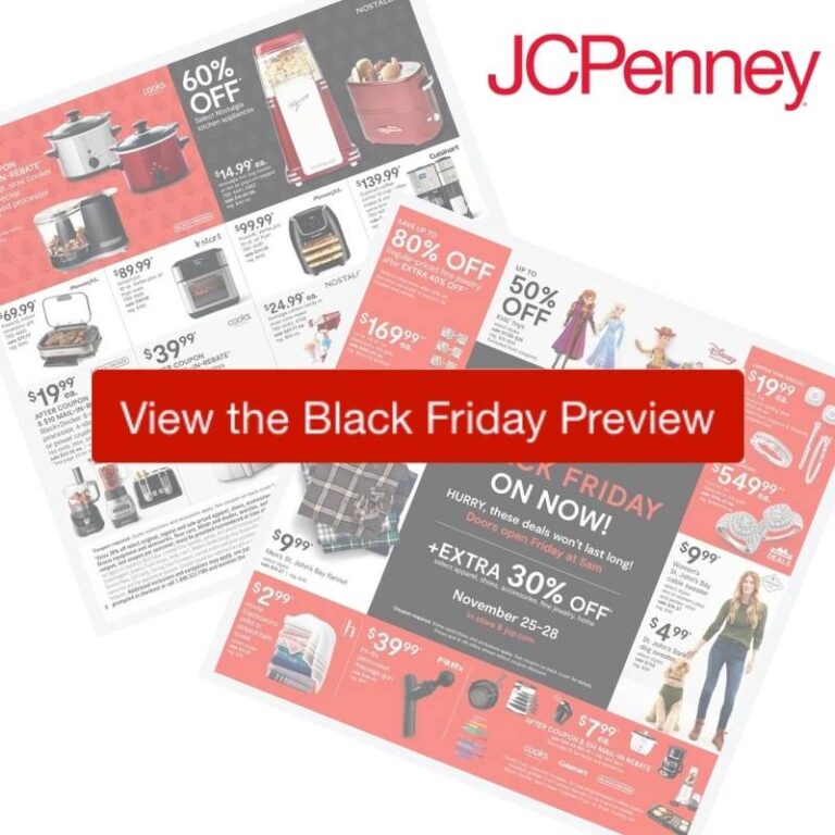 2020 JCPenney Black Friday Ad Preview Southern Savers