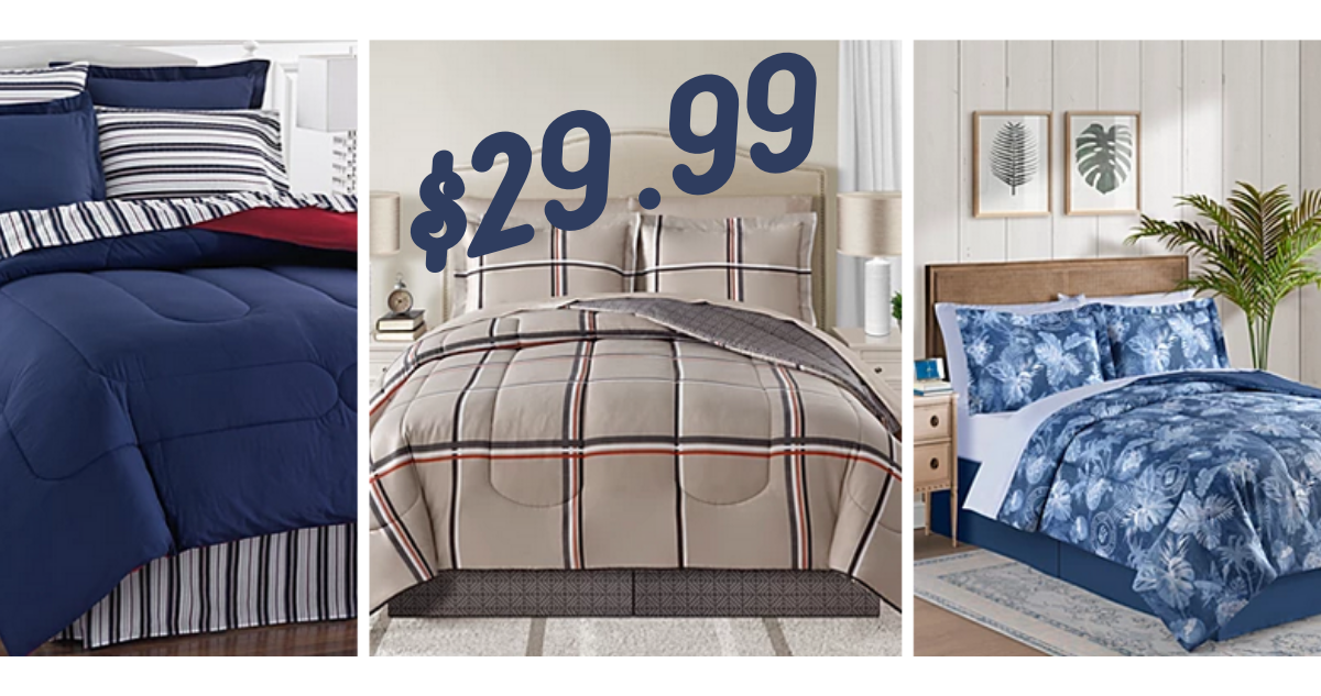 Reversible Bed in a Bag Comforter Sets for 29.99 Shipped Southern