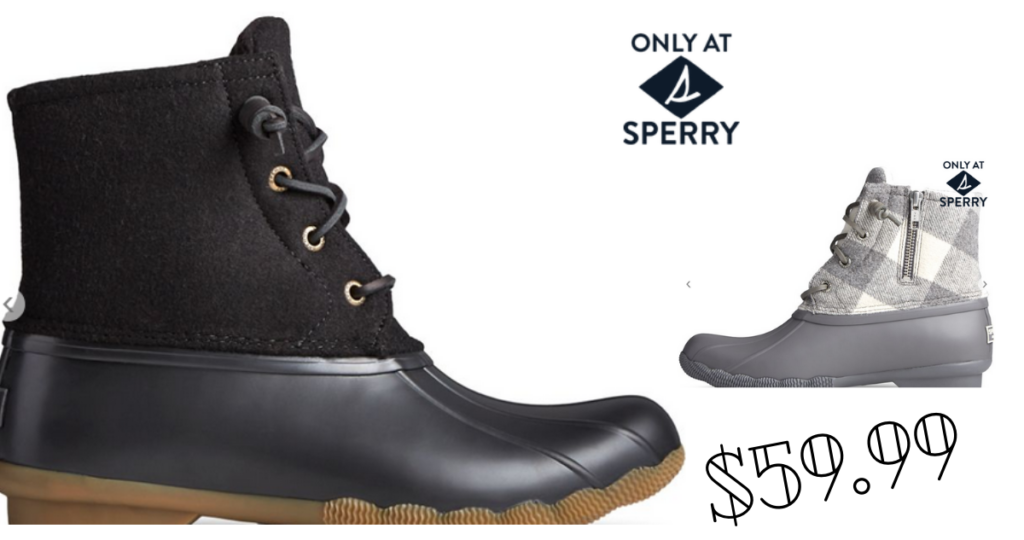 sperry saltwater wool duck boots