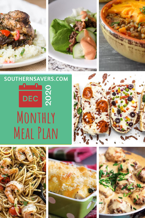 It's a busy month at the end of the year, which means a month of planned meals is even more helpful. Here are 31 dinner options to get you to 2021!