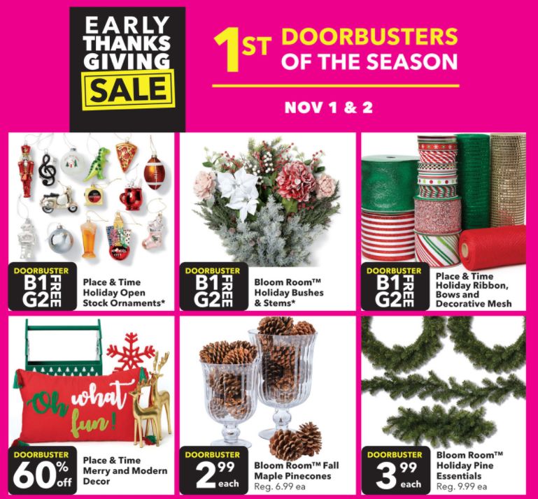 JOANN Early Black Friday Sale B1G2 & 50 off Any One Item Southern
