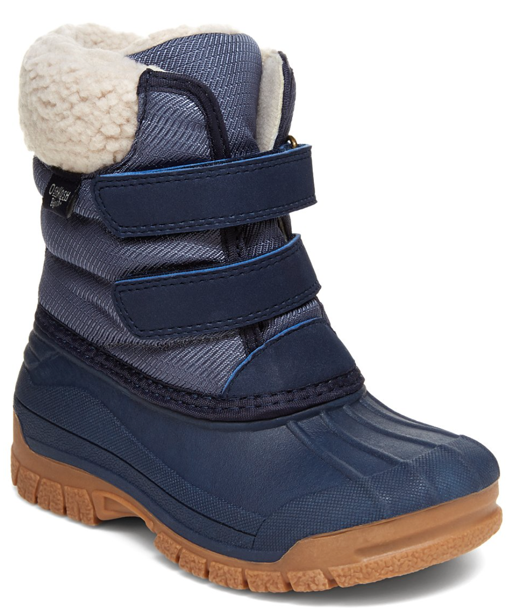 navy snow boots