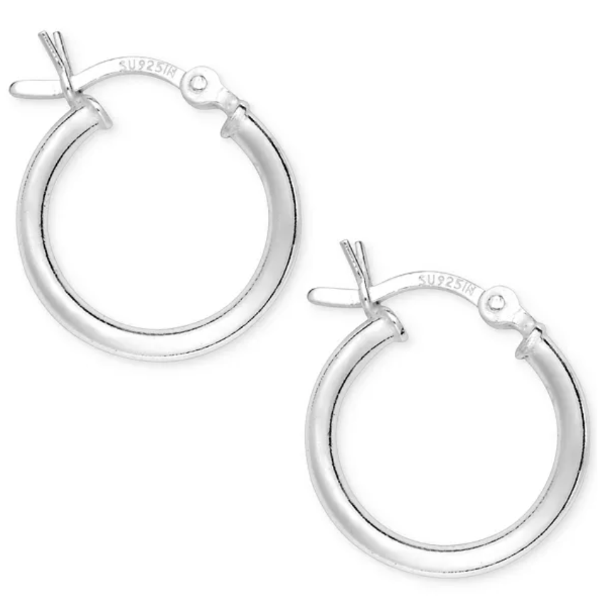 silver hoops