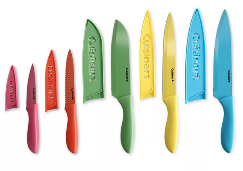 colorful knife set
