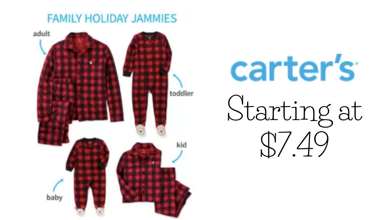 Carter's Sale | Family Christmas Pajamas Starting at $7.49 :: Southern ...