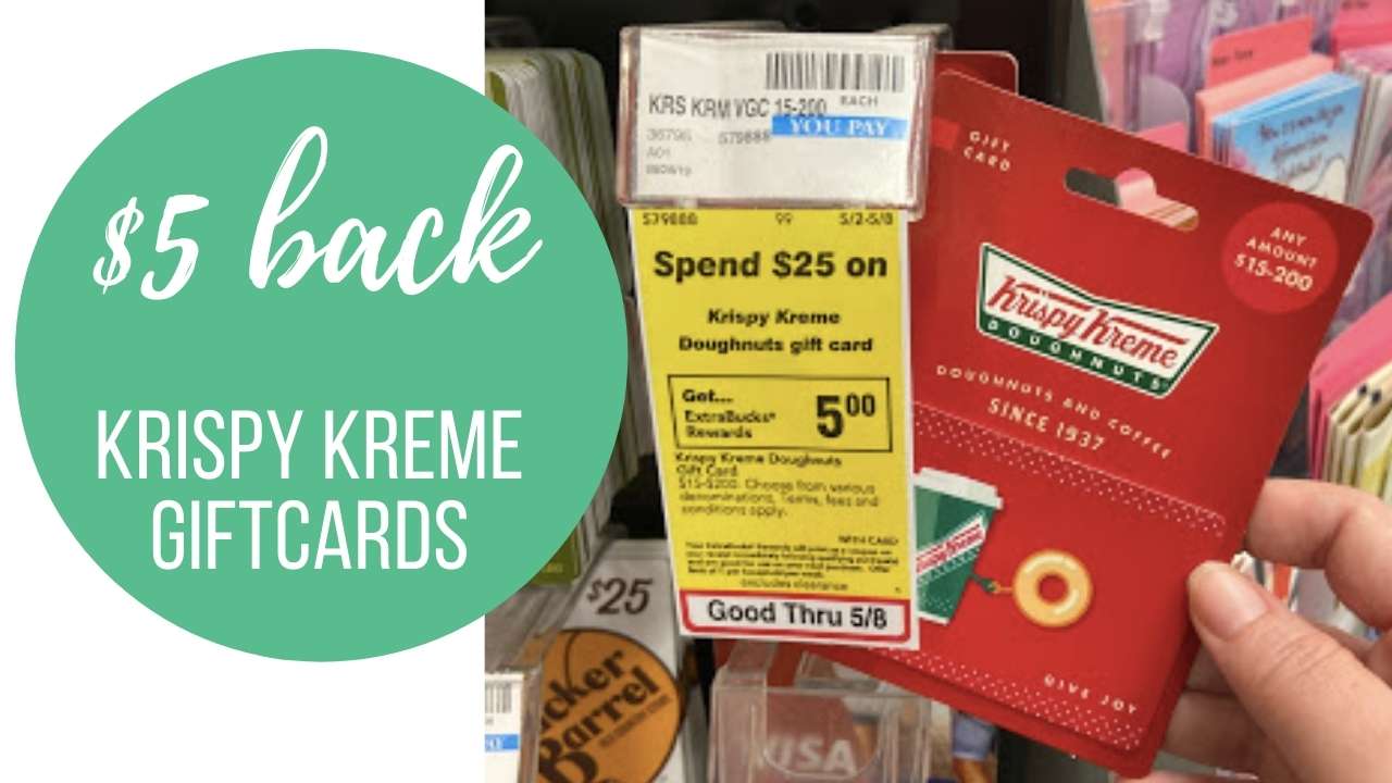 Get 5 Back on Krispy Kreme Gift Cards CVS Unadvertised