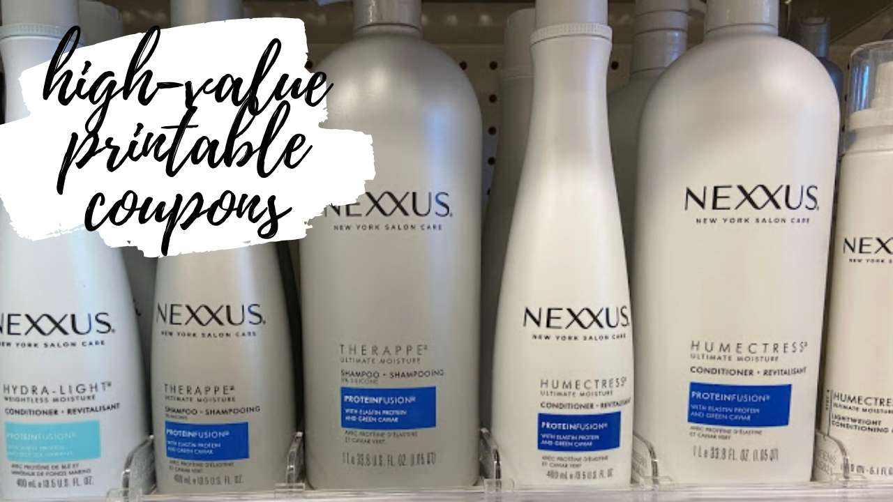 5 Off Nexxus Printables Haircare As Low As Free Southern Savers