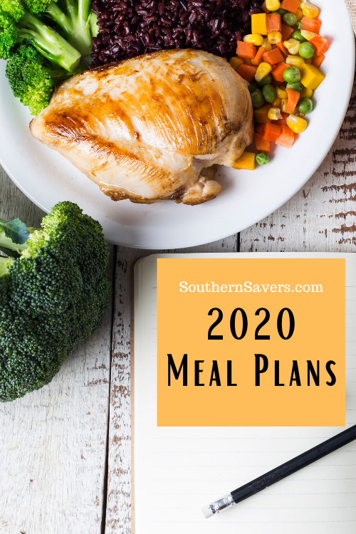 12 Months of Southern Savers Monthly Meal Plans!