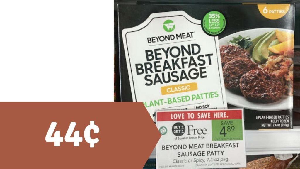 Beyond Meat Coupon Breakfast Sausage Patties For 44 At Publix