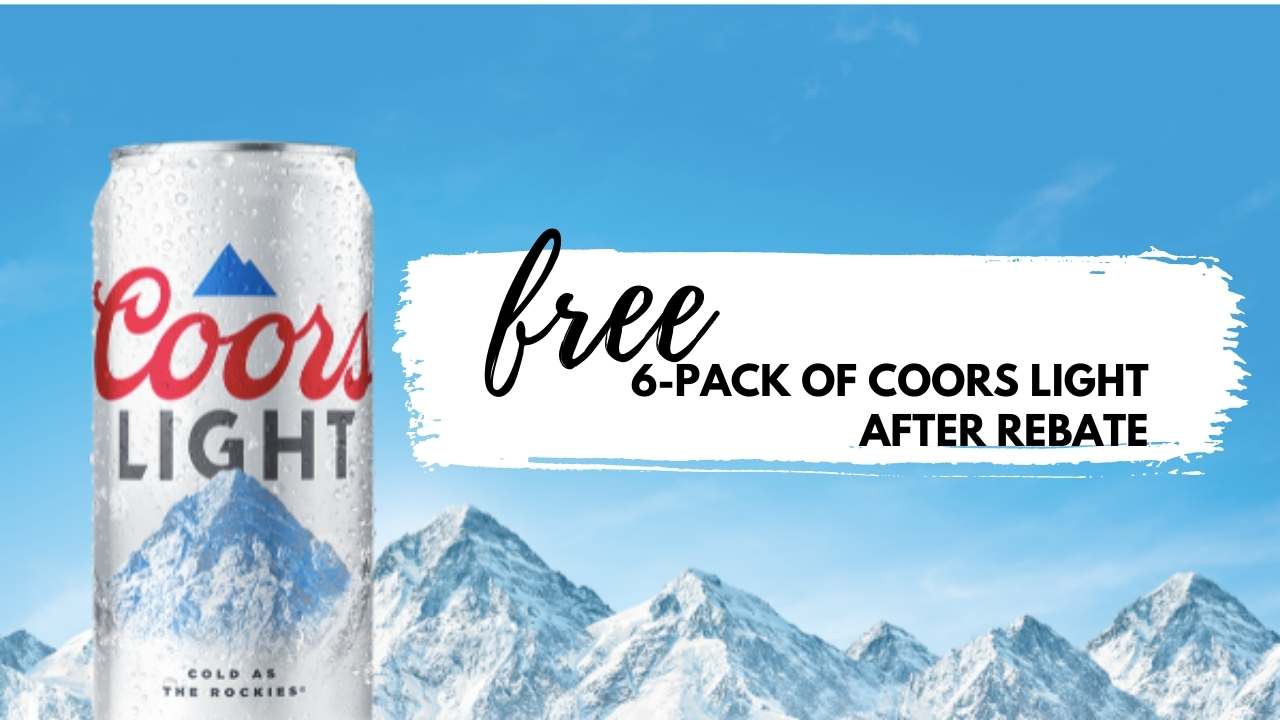 FREE Coors Light 6 pk With Online Rebate Southern Savers