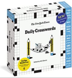 crossword page-a-day calendar