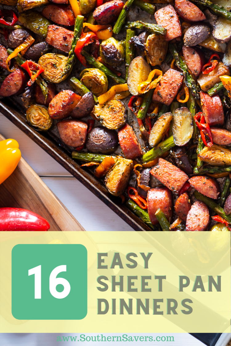 These 16 easy sheet pan dinners are not only delicious, but they are a great way to minimize cooking mess in the kitchen! 