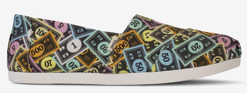 toms monopoly shoes