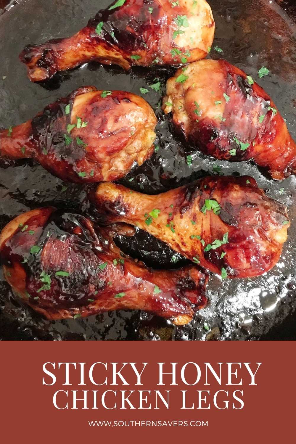 sticky honey chicken legs pinterest