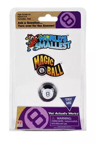 world's smallest magic 8 ball