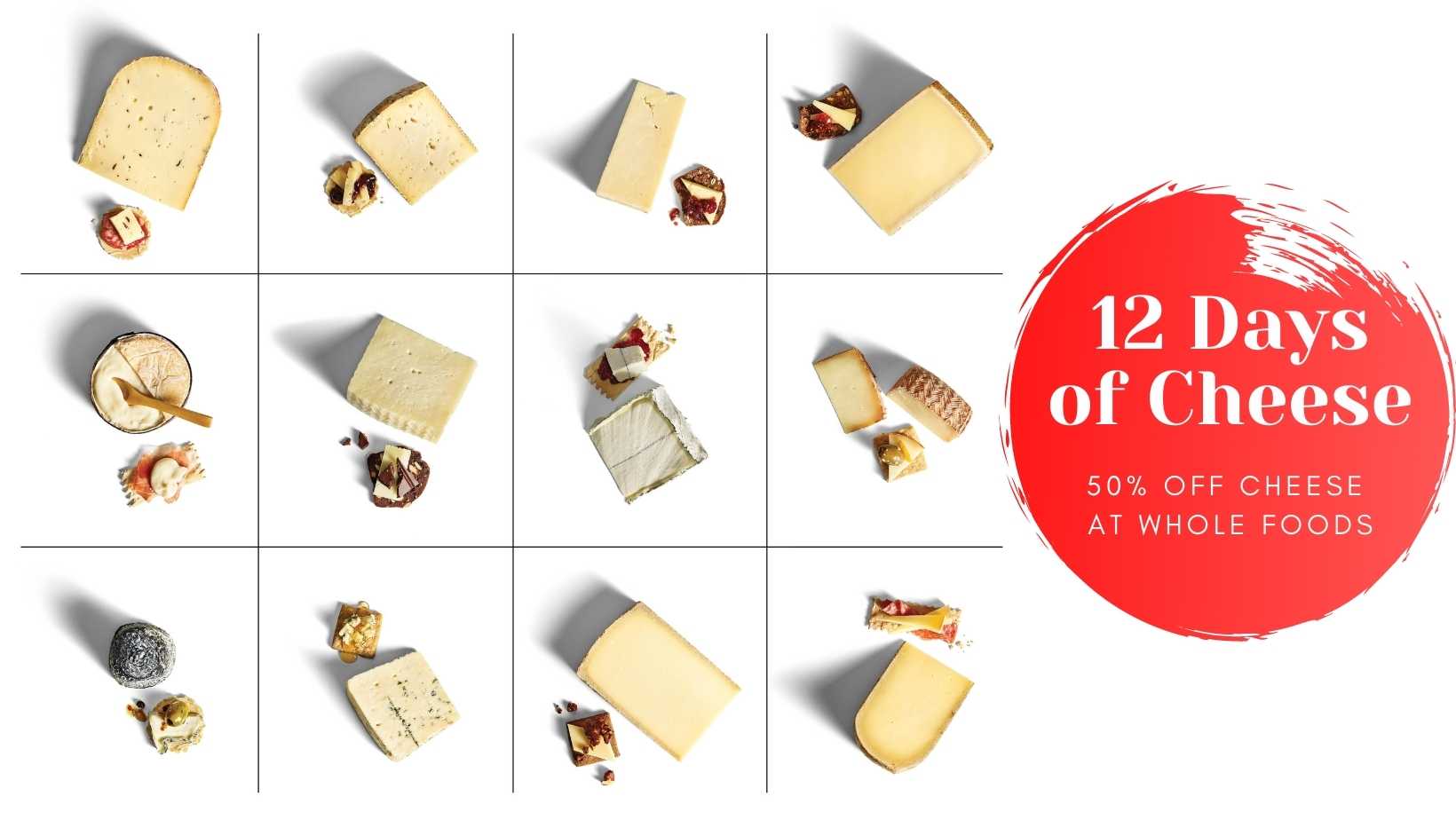 whole foods 12 days of cheese