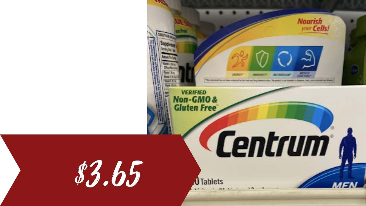 Centrum Vitamins Only 3.65 at CVS Southern Savers