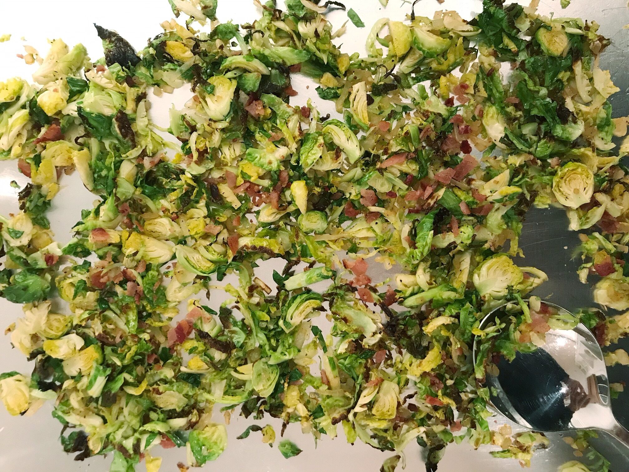 cooked bacon brussels sprouts