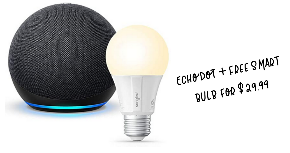 Echo Dot + Free Smart Bulb for 29.99 Southern Savers