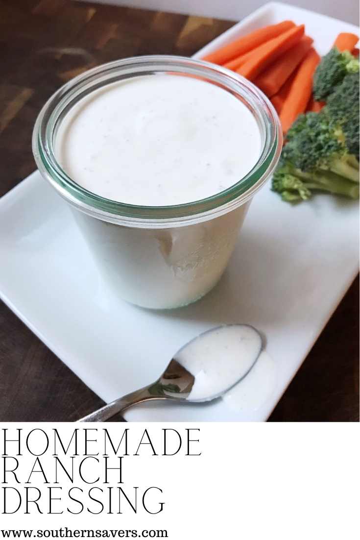 homemade ranch dressing pinterest