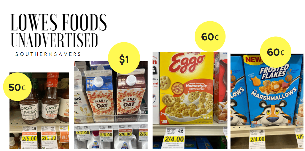 lowes foods unadvertised